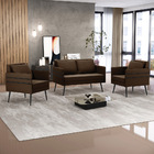 Kit 01 Namoradeira 02 Lugares E 02 Poltronas Mari Suede Pés P