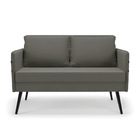 Kit 01 Namoradeira 02 Lugares E 02 Poltronas Mari Suede Pés P