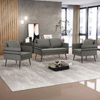 Kit 01 Namoradeira 02 Lugares E 02 Poltronas Mari Suede Pés P