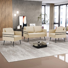 Kit 01 Namoradeira 02 Lugares E 02 Poltronas Mari Suede Pés P