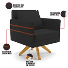 Kit 01 Namoradeira 02 Lugares E 02 Poltronas Mari Veludo Base