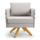 Kit 01 Namoradeira 02 Lugares E 02 Poltronas Mari Veludo Cinz