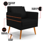 Kit 01 Namoradeira 02 Lugares E 02 Poltronas Mari Veludo Luxo