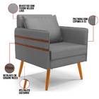 Kit 01 Namoradeira 02 Lugares E 02 Poltronas Mari Veludo Luxo