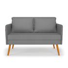 Kit 01 Namoradeira 02 Lugares E 02 Poltronas Mari Veludo Luxo