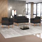 Kit 01 Namoradeira 02 Lugares E 02 Poltronas Mari Veludo Pés