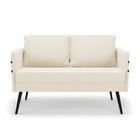 Kit 01 Namoradeira 02 Lugares E 02 Poltronas Mari Veludo Pés