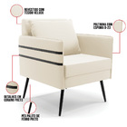 Kit 01 Namoradeira 02 Lugares E 02 Poltronas Mari Veludo Pés