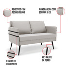 Kit 01 Namoradeira 02 Lugares E 02 Poltronas Mari Veludo Pés