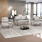 Kit 01 Namoradeira 02 Lugares E 02 Poltronas Mari Veludo Pés