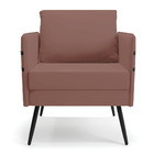 Kit 01 Namoradeira 02 Lugares E 02 Poltronas Mari Veludo Pés