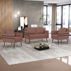 Kit 01 Namoradeira 02 Lugares E 02 Poltronas Mari Veludo Pés