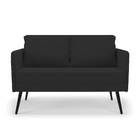 Kit 01 Namoradeira 02 Lugares E 02 Poltronas Mari Veludo Pret