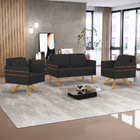 Kit 01 Namoradeira 02 Lugares E 02 Poltronas Mari Veludo Pret