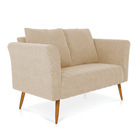 Kit 01 Namoradeira 02 Lugares E 02 Poltronas Marilia Linho Pé