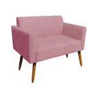 Kit 01 Namoradeira 02 Lugares E 02 Poltronas Marisa Suede Bas