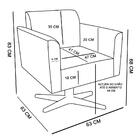Kit 01 Namoradeira 02 Lugares E 02 Poltronas Marisa Suede Bas