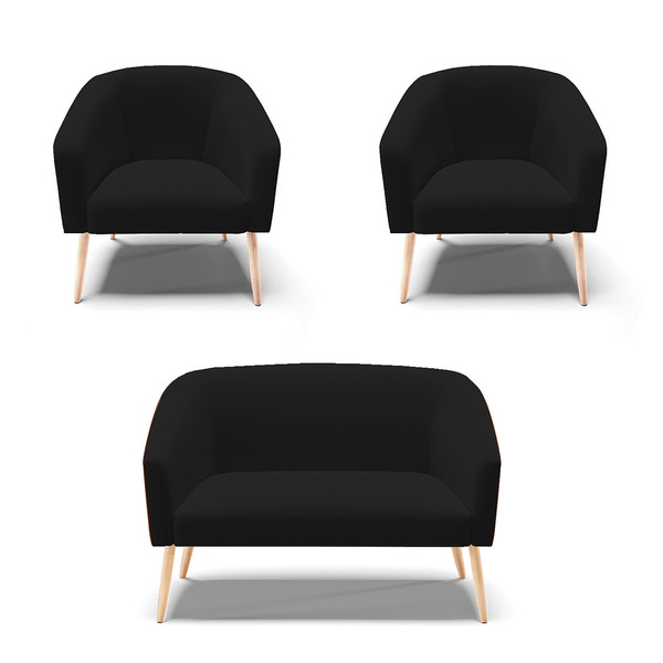 Kit 01 Namoradeira 02 Lugares E 02 Poltronas Stella Corano No