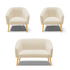 Kit 01 Namoradeira 02 Lugares E 02 Poltronas Stella Corano No