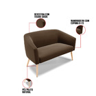 Kit 01 Namoradeira 02 Lugares E 02 Poltronas Stella Suede Mar