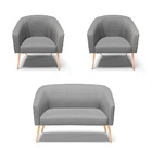 Kit 01 Namoradeira 02 Lugares E 02 Poltronas Stella Veludo Lu