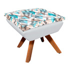 Kit 01 Namoradeira 02 Poltronas E 02 Puffs Giratório Opala Su