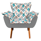 Kit 01 Namoradeira Com 01 Poltrona E 01 Puff Opala D33 Pés Pa