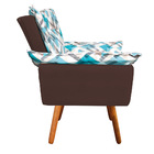 Kit 01 Namoradeira Com 01 Poltrona E 01 Puff Opala D33 Pés Pa