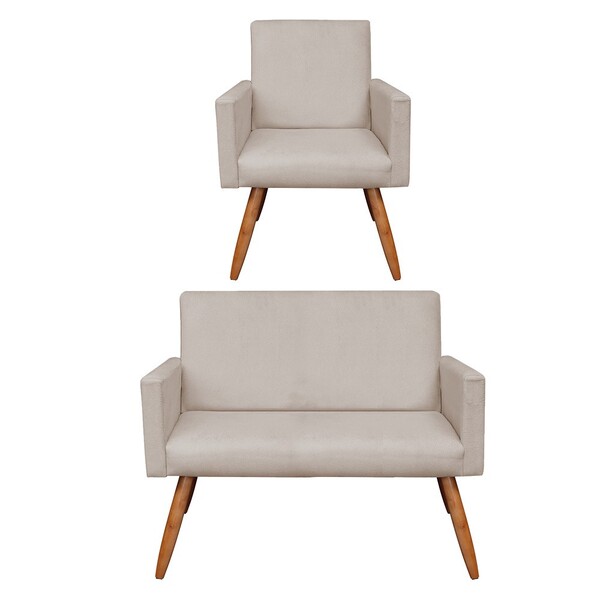 Kit 01 Namoradeira Com 01 Poltrona Laris