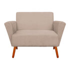 Kit 01 Namoradeira Com 02 Poltronas Dinamarca Premium Suede B