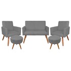 Kit 01 Namoradeira Com 02 Poltronas E 02