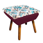 Kit 01 Namoradeira Com 02 Poltronas E 02 Puffs Opala D33 Pés