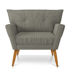 Kit 01 Namoradeira E 01 Poltrona Anitta Linho Pés Palito Cast