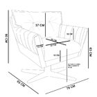 Kit 01 Namoradeira E 01 Poltrona Giratória Anitta Corino Bran
