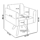 Kit 01 Namoradeira E 01 Poltrona Giratória Elisa Suede Base M