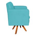 Kit 01 Namoradeira E 01 Poltrona Giratória Emília Suede Base