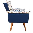 Kit 01 Namoradeira E 01 Poltrona Opala D87 E Suede Pés Palito