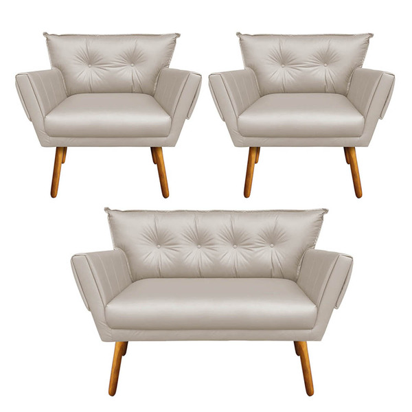 Kit 01 Namoradeira E 02 Poltronas Anitta