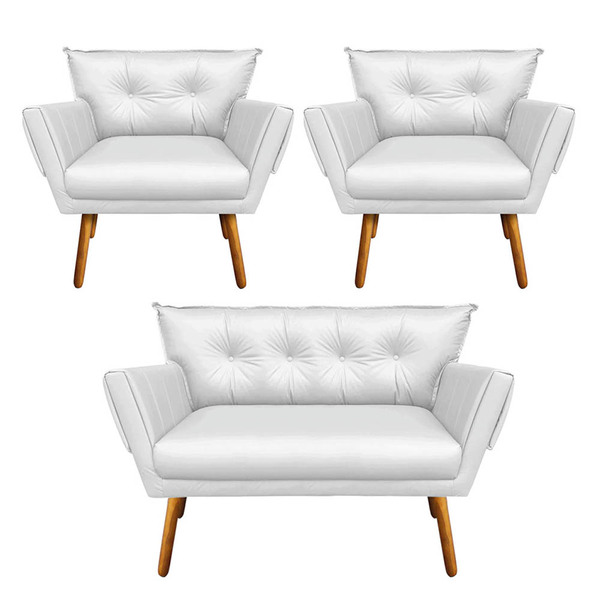 Kit 01 Namoradeira E 02 Poltronas Anitta