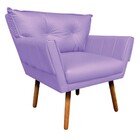 Kit 01 Namoradeira E 02 Poltronas Anitta Corino Pés Palito Ca