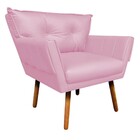 Kit 01 Namoradeira E 02 Poltronas Anitta Corino Pés Palito Ca