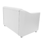 Kit 01 Namoradeira E 02 Poltronas Decorativa Bia Corano Branco