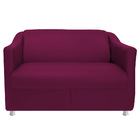 Kit 01 Namoradeira E 02 Poltronas Decorativa Bia Suede Marsala