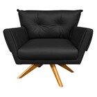 Kit 01 Namoradeira E 02 Poltronas Giratória Anitta Corino Bas