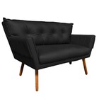 Kit 01 Namoradeira E 02 Poltronas Giratória Anitta Corino Bas