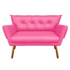 Kit 01 Namoradeira E 02 Poltronas Giratória Anitta Corino Bas