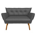 Kit 01 Namoradeira E 02 Poltronas Giratória Anitta Corino Bas