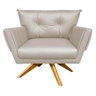 Kit 01 Namoradeira E 02 Poltronas Giratória Anitta Corino Bas