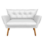 Kit 01 Namoradeira E 02 Poltronas Giratória Anitta Corino Bra