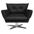 Kit 01 Namoradeira E 02 Poltronas Giratória Anitta Corino Pre